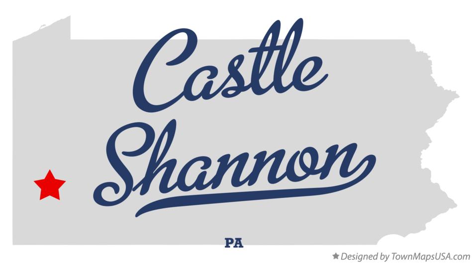 Map of Castle Shannon Pennsylvania PA