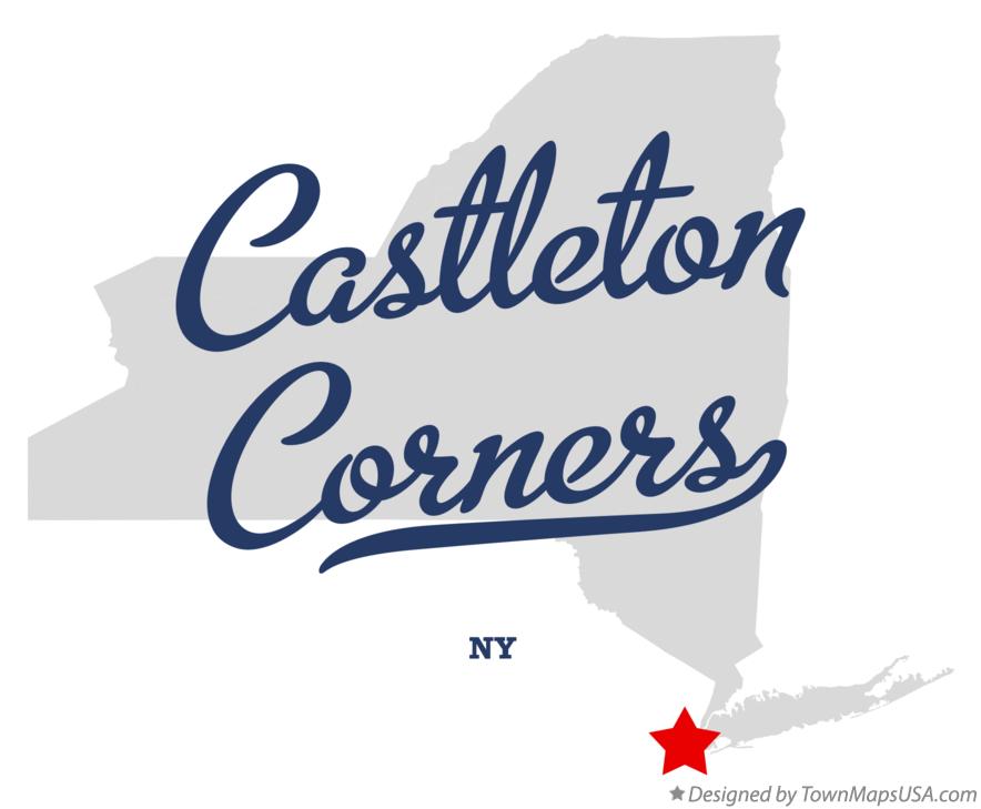 Map of Castleton Corners New York NY