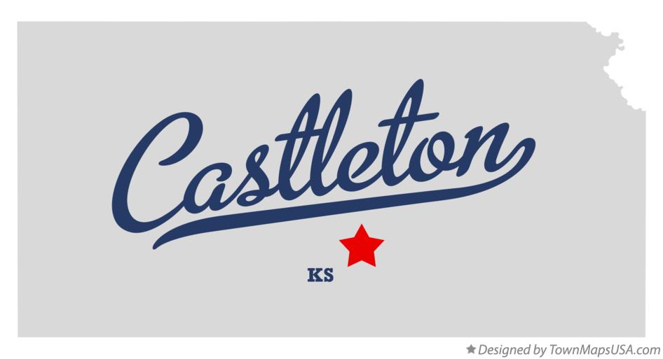 Map of Castleton Kansas KS