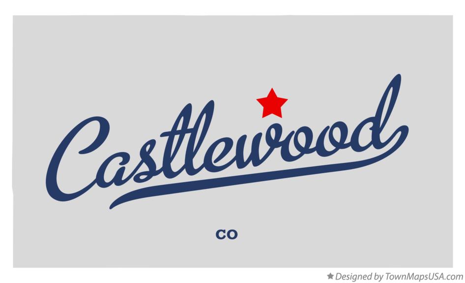 Map of Castlewood Colorado CO