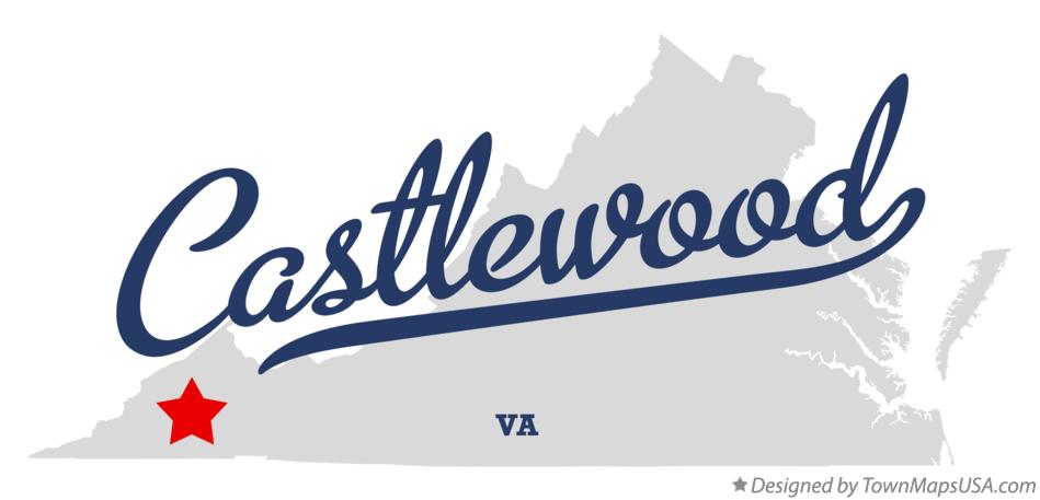 Map of Castlewood Virginia VA