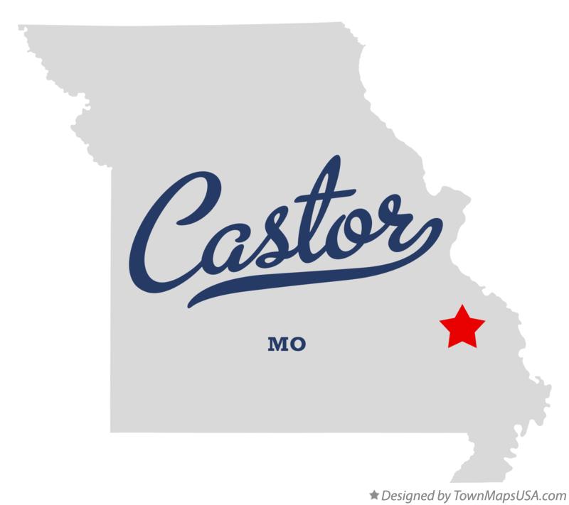 Map of Castor Missouri MO
