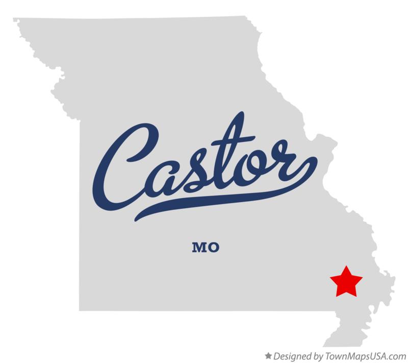 Map of Castor Missouri MO