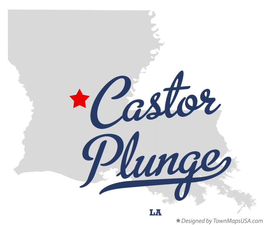 Map of Castor Plunge Louisiana LA