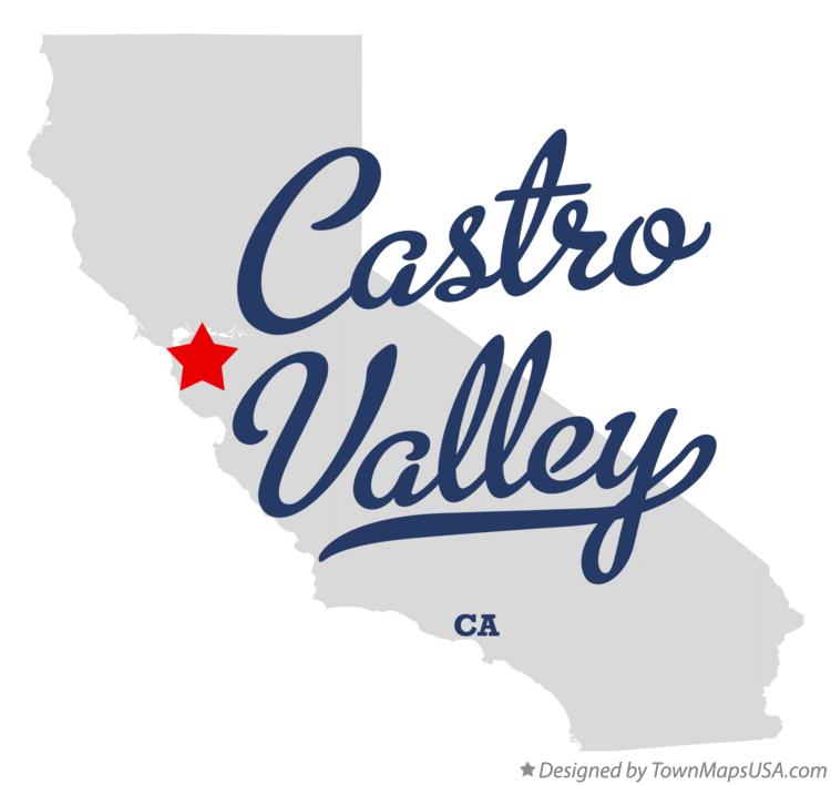Map Of Castro Valley Ca California