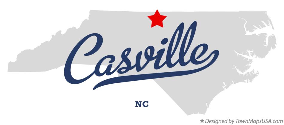 Map of Casville North Carolina NC