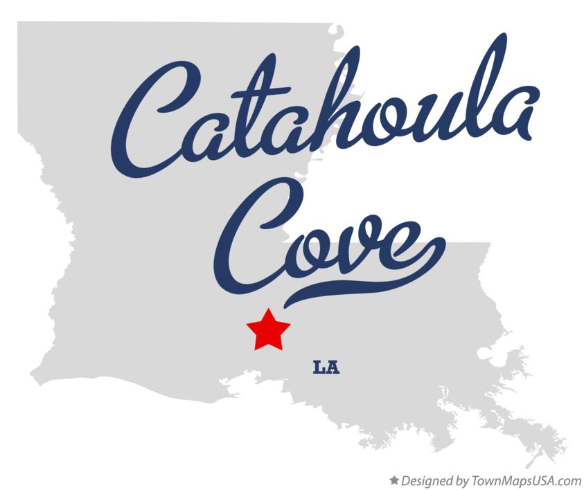 Map of Catahoula Cove Louisiana LA