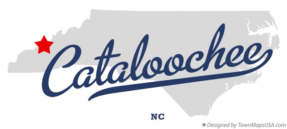 Map of Cataloochee North Carolina NC