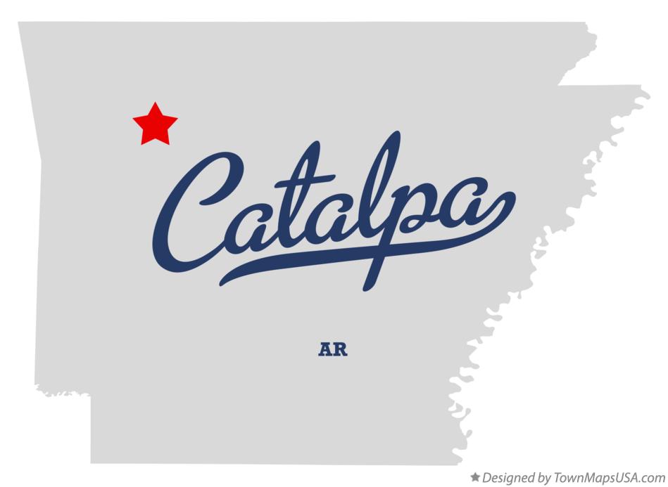 Map of Catalpa Arkansas AR