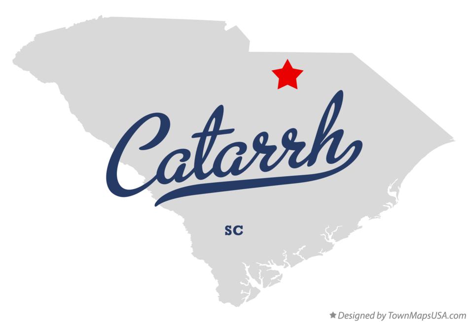 Map of Catarrh South Carolina SC