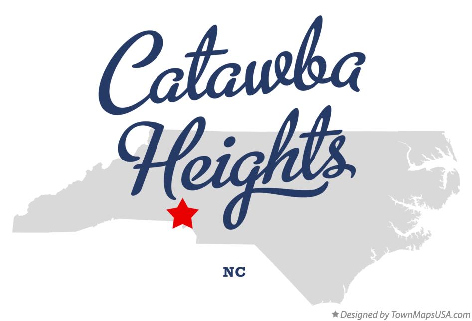 Map of Catawba Heights North Carolina NC
