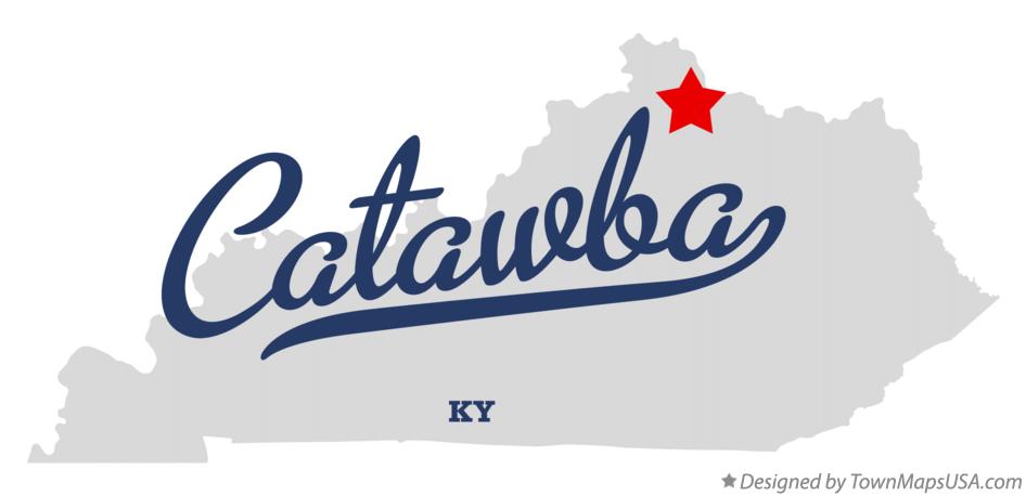 Map of Catawba Kentucky KY