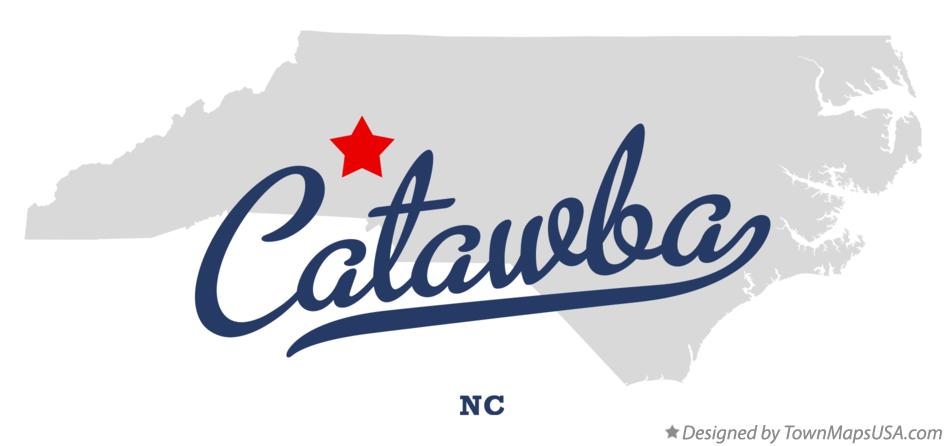 Map of Catawba North Carolina NC