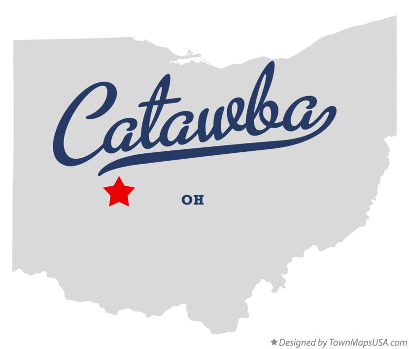 Map of Catawba Ohio OH