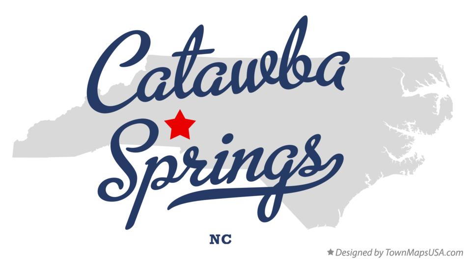 Map of Catawba Springs North Carolina NC