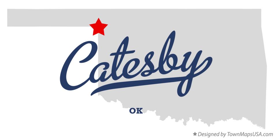 Map of Catesby Oklahoma OK