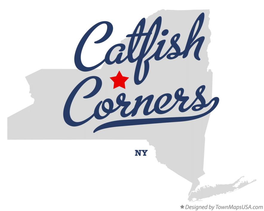 Map of Catfish Corners New York NY