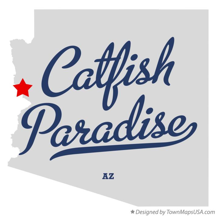 Map of Catfish Paradise Arizona AZ