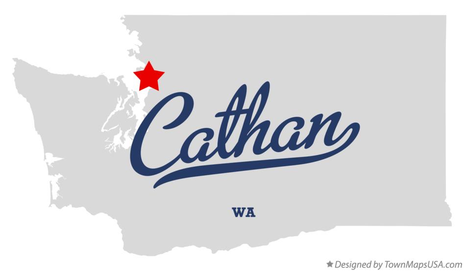 Map of Cathan Washington WA