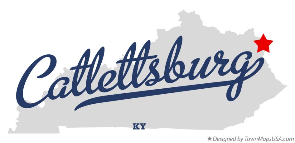 Map of Catlettsburg Kentucky KY