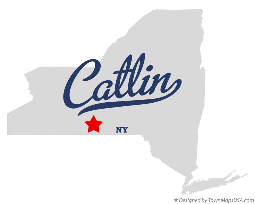 Map of Catlin New York NY