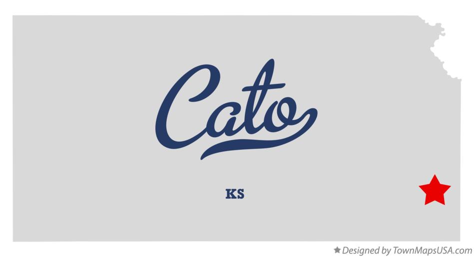 Map of Cato Kansas KS