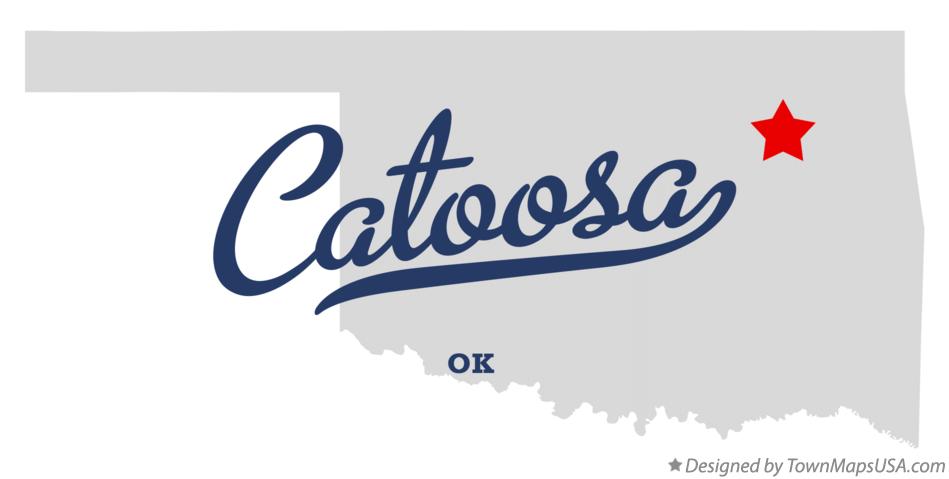 Map of Catoosa Oklahoma OK