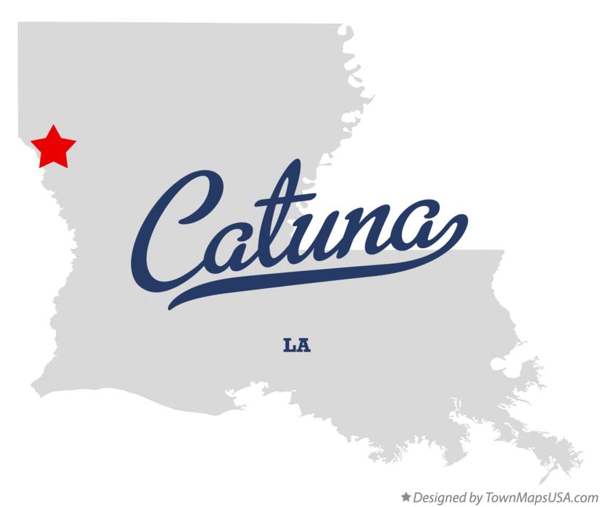 Map of Catuna Louisiana LA