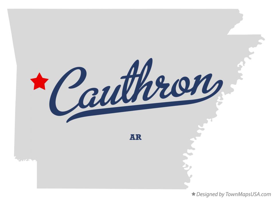 Map of Cauthron Arkansas AR