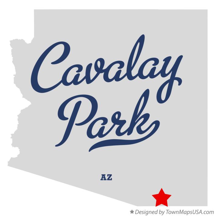 Map of Cavalay Park Arizona AZ
