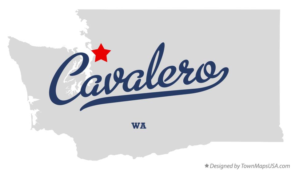 Map of Cavalero Washington WA