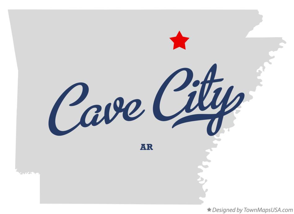 Map of Cave City Arkansas AR