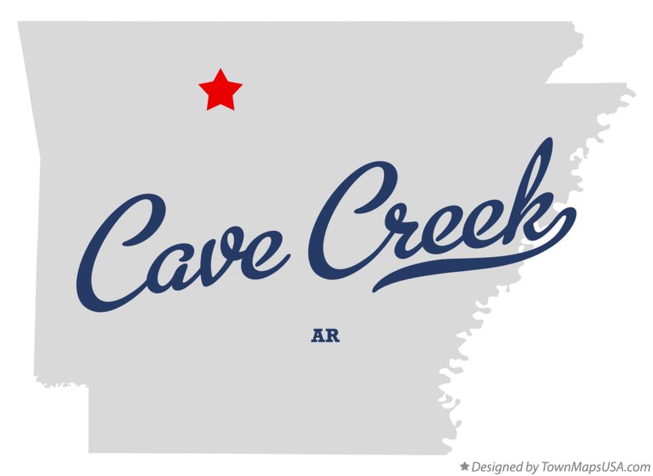 Map of Cave Creek Arkansas AR