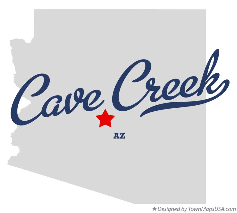 Map of Cave Creek Arizona AZ