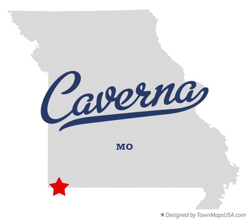 Map of Caverna Missouri MO