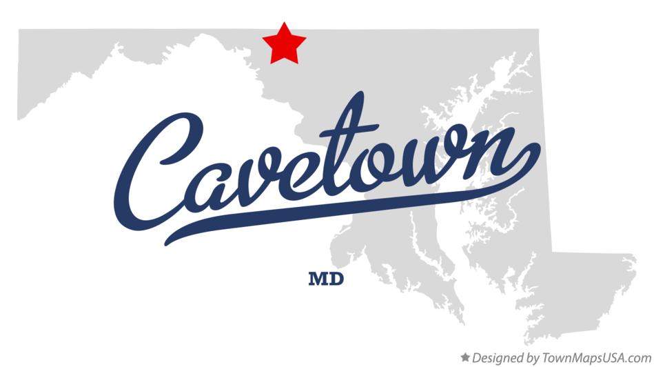 Map of Cavetown Maryland MD