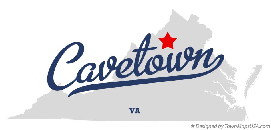 Map of Cavetown Virginia VA