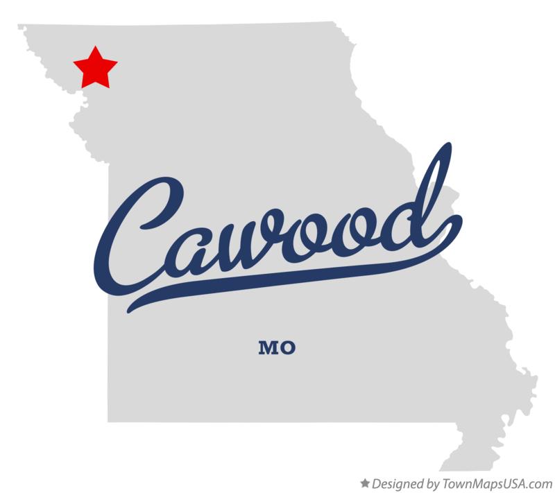 Map of Cawood Missouri MO