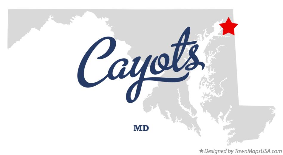 Map of Cayots Maryland MD
