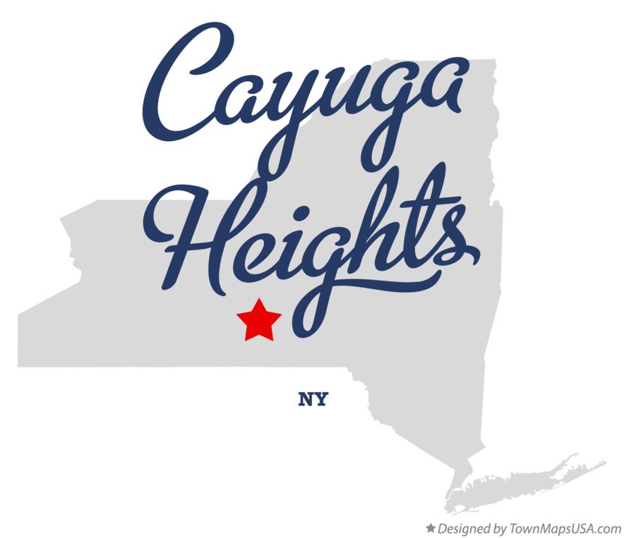 Map of Cayuga Heights New York NY