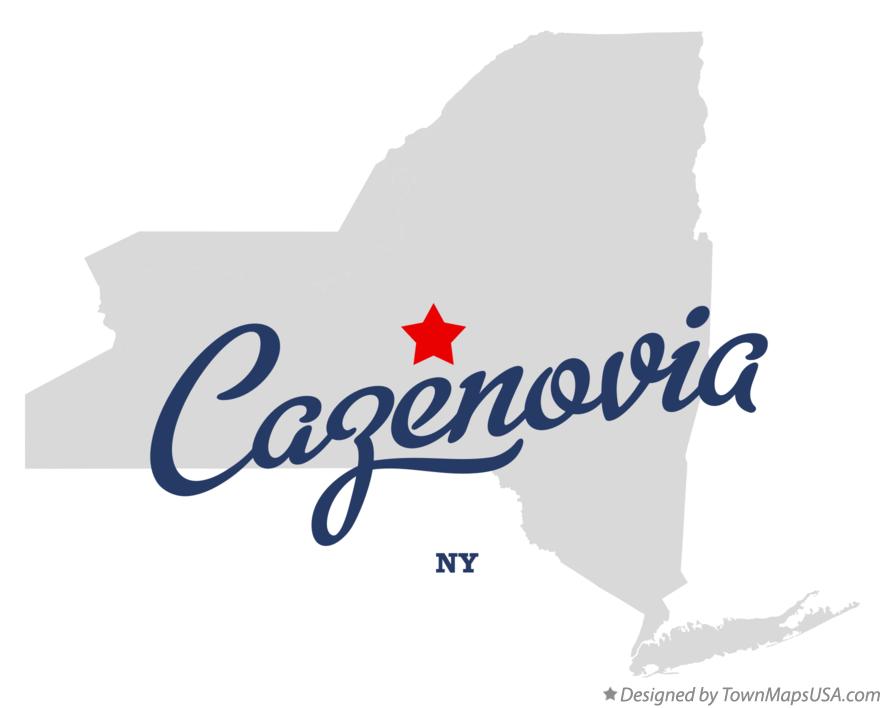 Map of Cazenovia New York NY