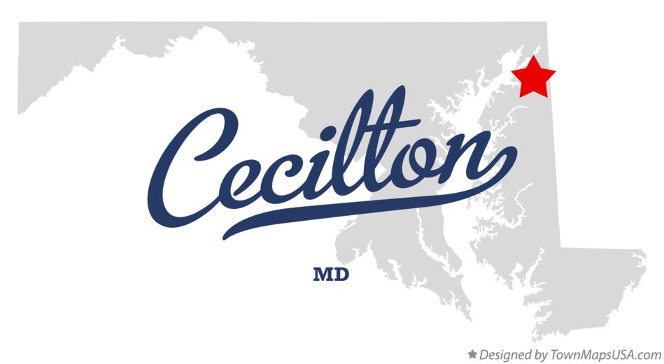 Map of Cecilton Maryland MD