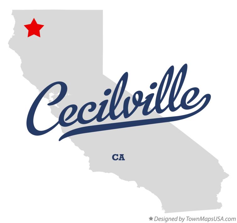 Map of Cecilville California CA