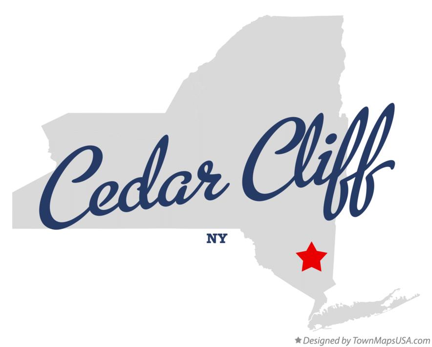 Map of Cedar Cliff New York NY