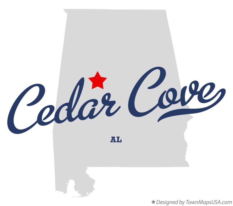 Map of Cedar Cove Alabama AL