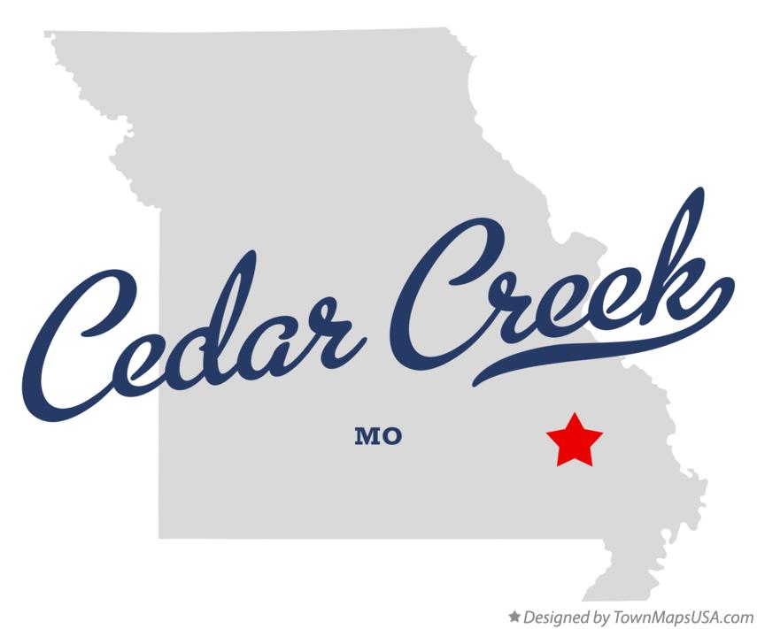 Map of Cedar Creek Missouri MO