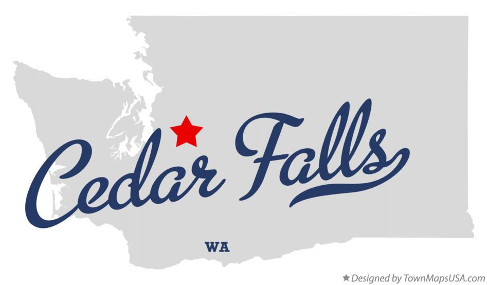 Map of Cedar Falls Washington WA