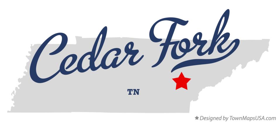 Map of Cedar Fork Tennessee TN