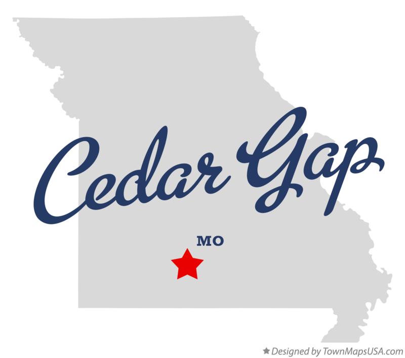 Map of Cedar Gap Missouri MO
