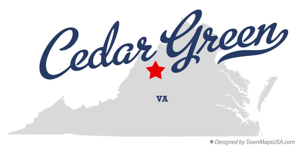 Map of Cedar Green Virginia VA